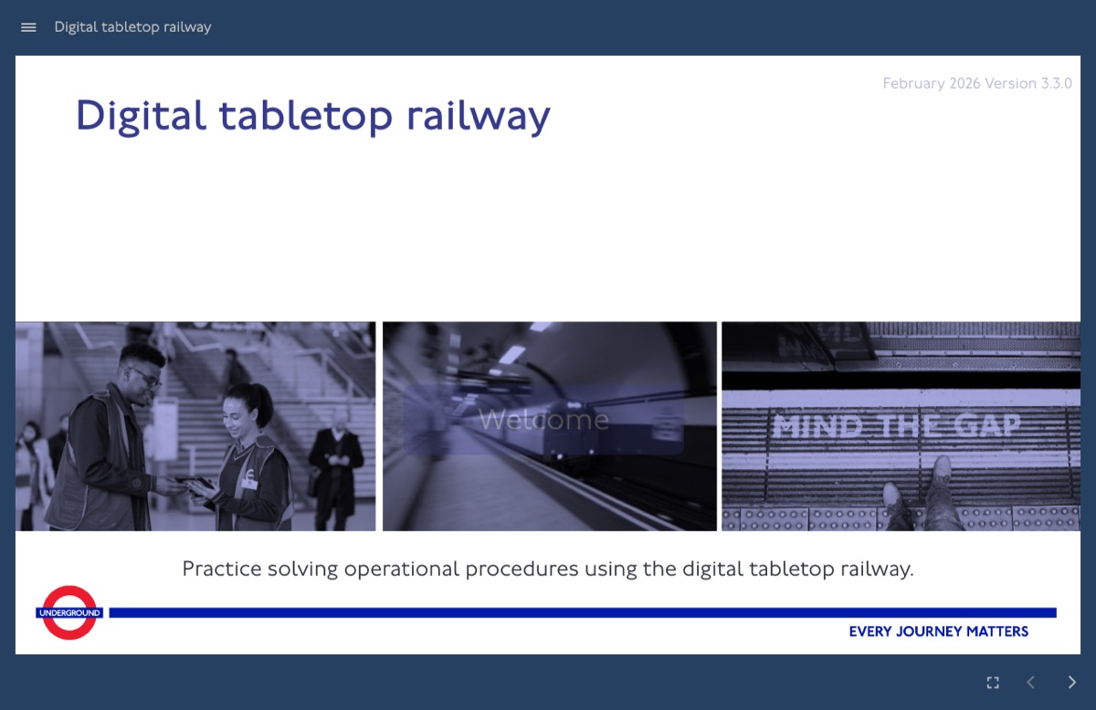 The digital tabletop railway, a working miniature of the Underground